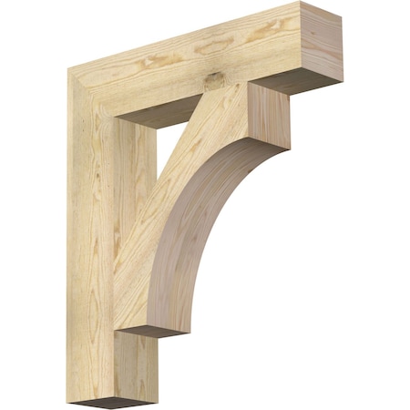Ekena Millwork Westlake Block Rough Sawn Bracket, Douglas Fir, 6"W x 28"D x 32"H BKT06X28X32WTL05RDF